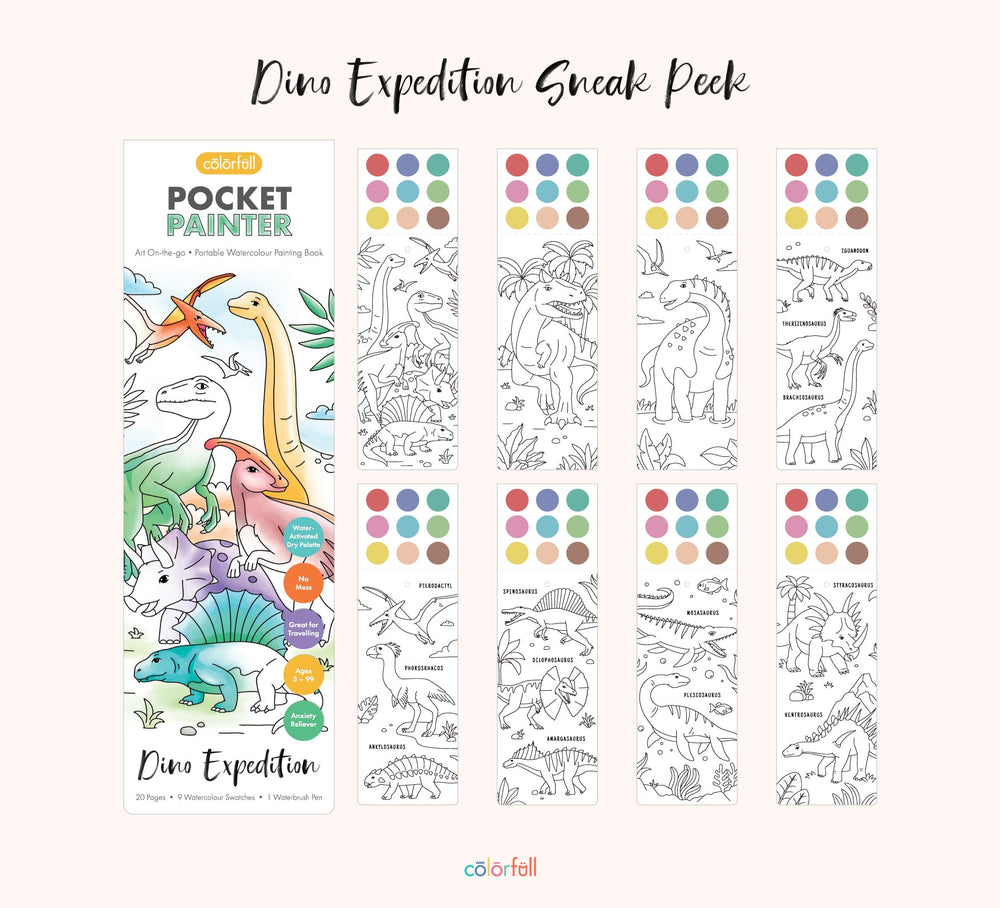 Dinosaur Expedition Pocket Painter